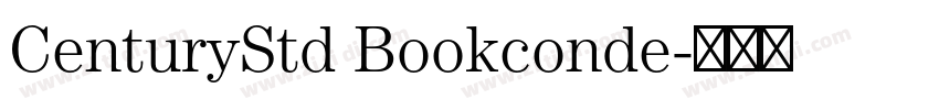 CenturyStd Bookconde字体转换